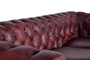 Giner y Colomer - Canapé Chester en cuir naturel marron 3 places - Patte 10 cm - Assise 54x54 cm - Hauteur d'assise 51 cm